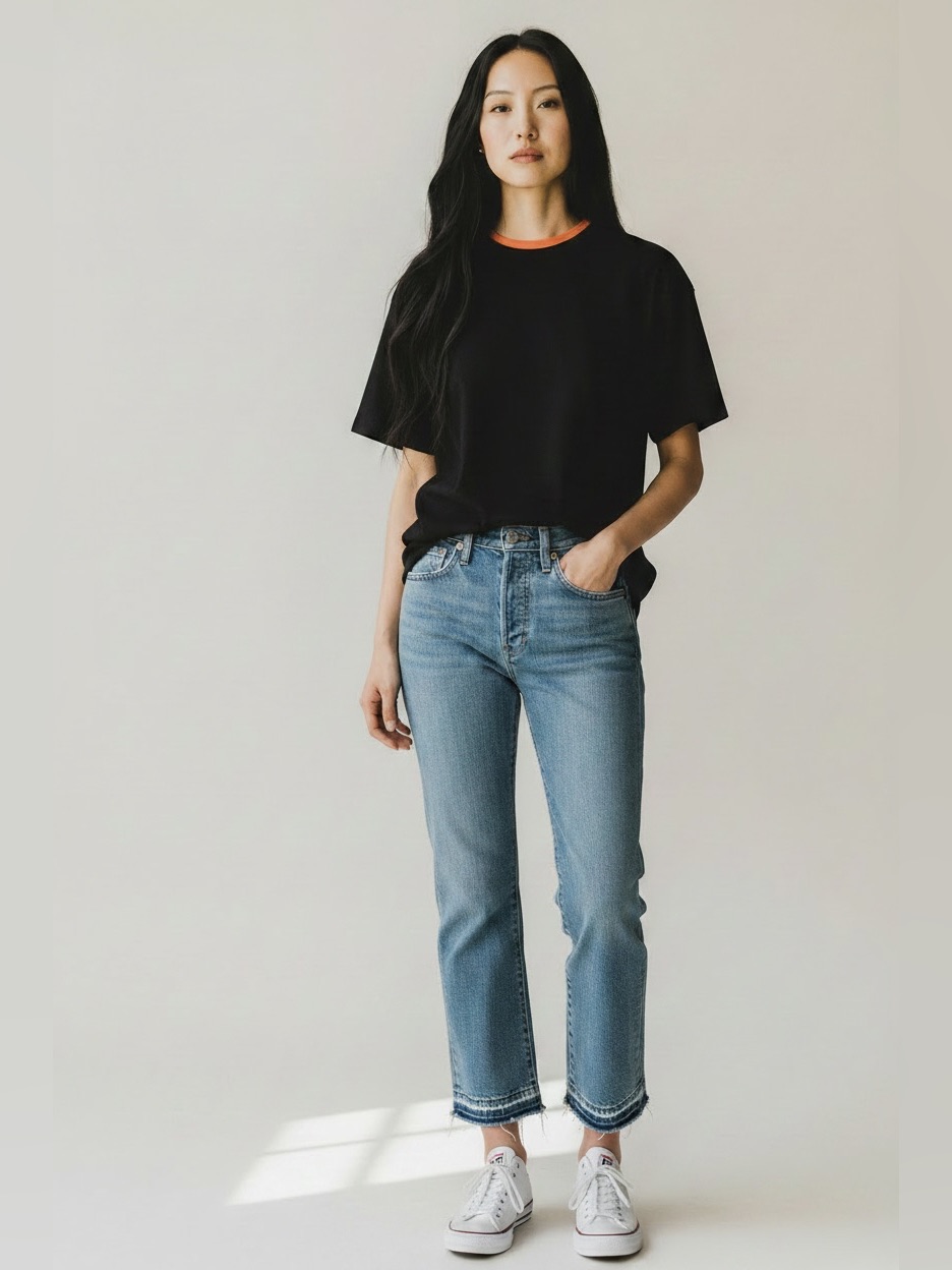 Levi's Turned On Me Wedgie Straight Crop Jeans